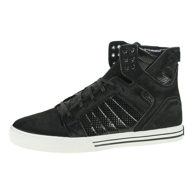 Buty Supra SKYTOP NS - Sneakersy Wysokie Damskie - Czarne (NVUQ-67824)